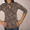 Блуза коричневая,  44-46 размеров #351351